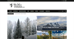 Desktop Screenshot of blogdiviaggi.com